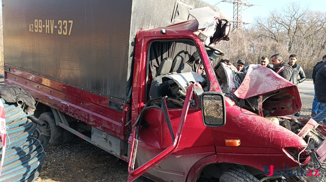 Xaçmazda yük avtomobilləri toqquşdu - Ölən var (YENİLƏNİB-VİDEO)